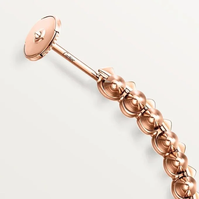Clash De Cartier hoop-øreringer, liten modell – rosagull – Cartier