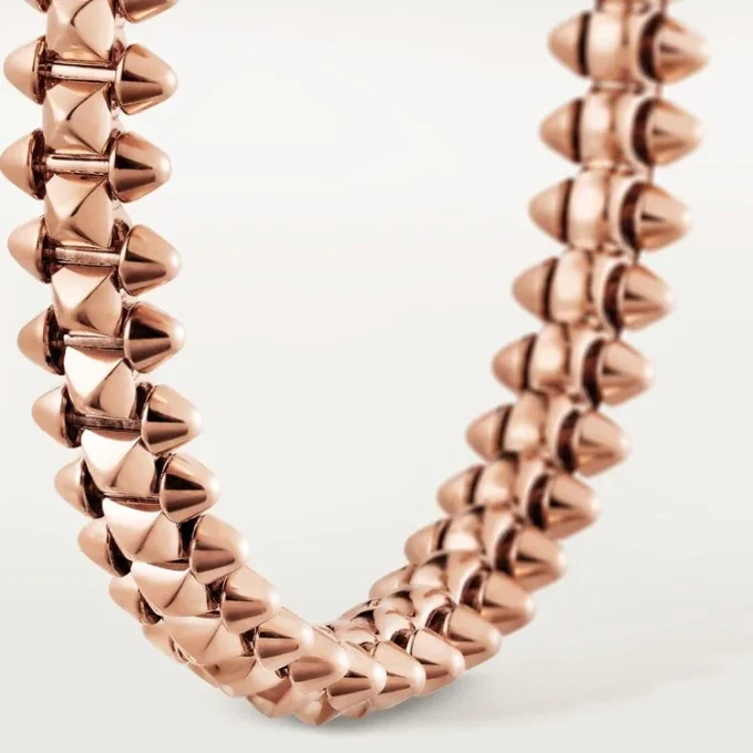 Clash De Cartier hoop-øreringer, liten modell – rosagull – Cartier