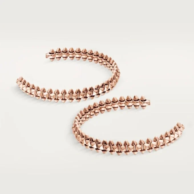 Clash De Cartier hoop-øreringer, liten modell – rosagull – Cartier