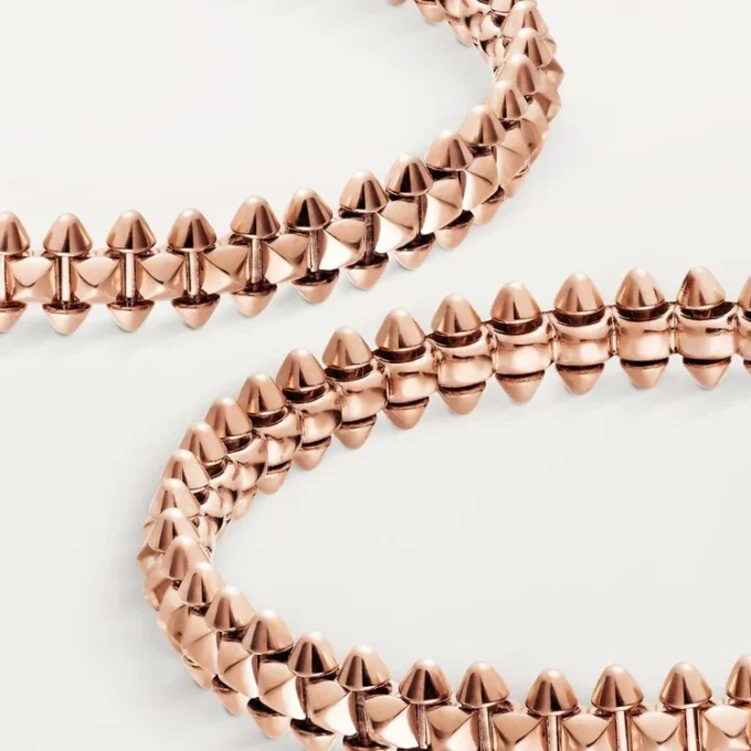 Clash De Cartier hoop-øreringer, liten modell – rosagull – Cartier
