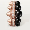 Clash De Cartier hoop-øreringer, onyx, ekstra stor modell, diamanter