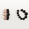 Clash De Cartier hoop-øreringer, onyx, ekstra stor modell, diamanter