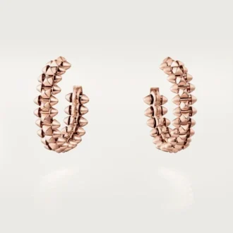 Clash De Cartier hoop-øreringer – rosagull, liten | Cartier Us