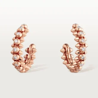 Clash De Cartier Øredobber Diamanter – Rosegull, Diamanter – Cartier