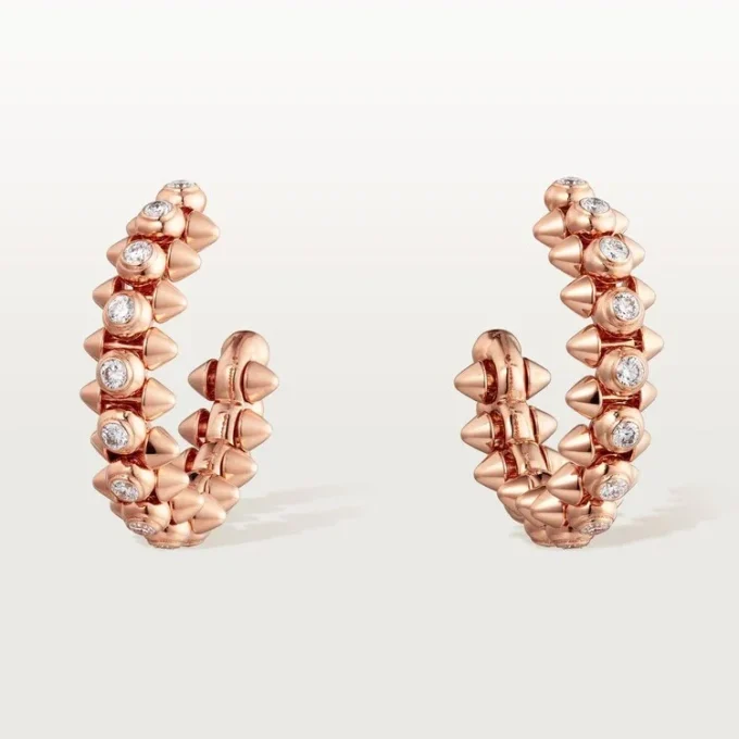 Clash De Cartier Øredobber Diamanter – Rosegull, Diamanter – Cartier