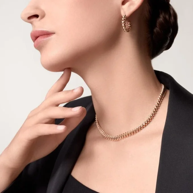 Clash De Cartier Øredobber Diamanter – Rosegull, Diamanter – Cartier