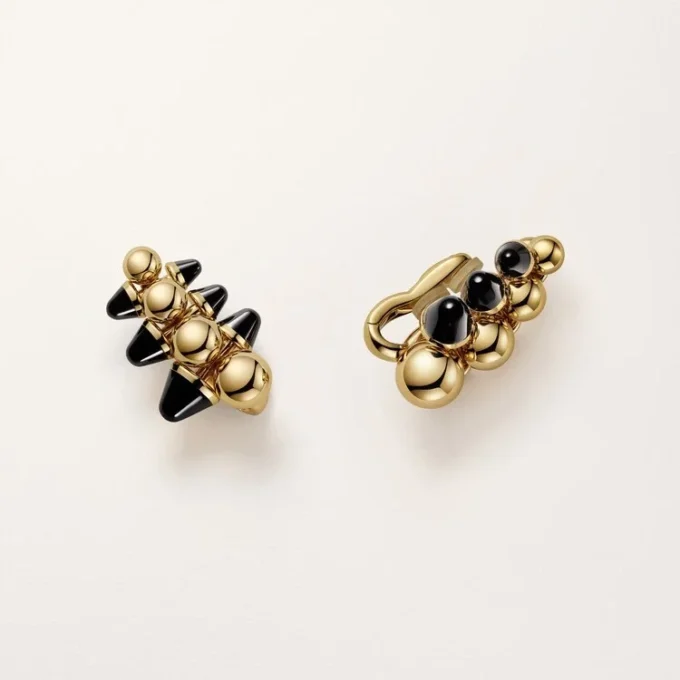 Clash De Cartier-øreringer, ekstra stor modell, onyx, multiwear
