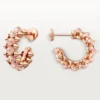 Clash De Cartier-øreringer, rosa kalcedon