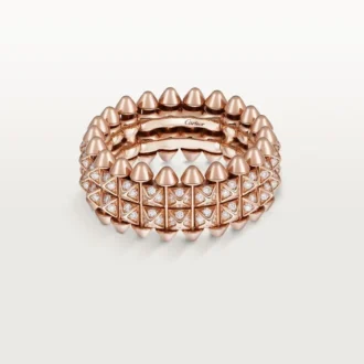 Clash De Cartier-ring, dobbel rad, pavé
