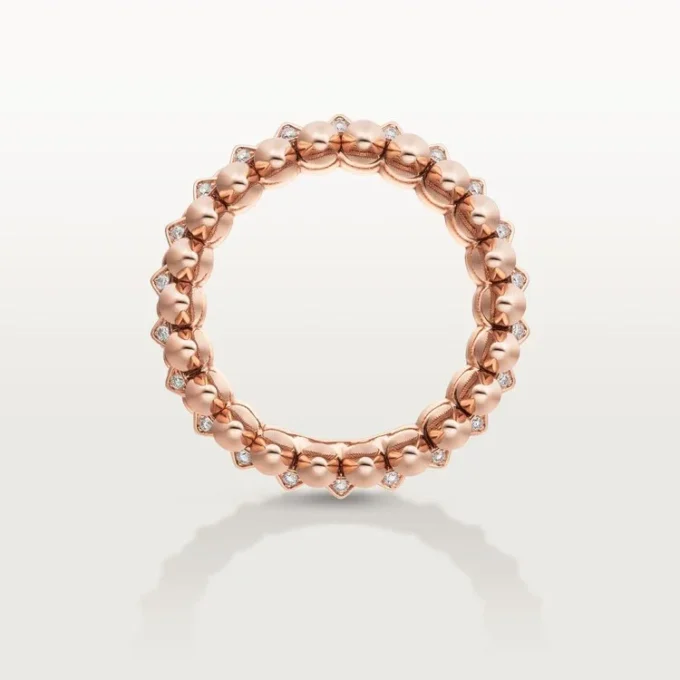 Clash De Cartier-ring, dobbel rad, pavé