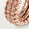 Clash De Cartier-ring, dobbel rad, pavé