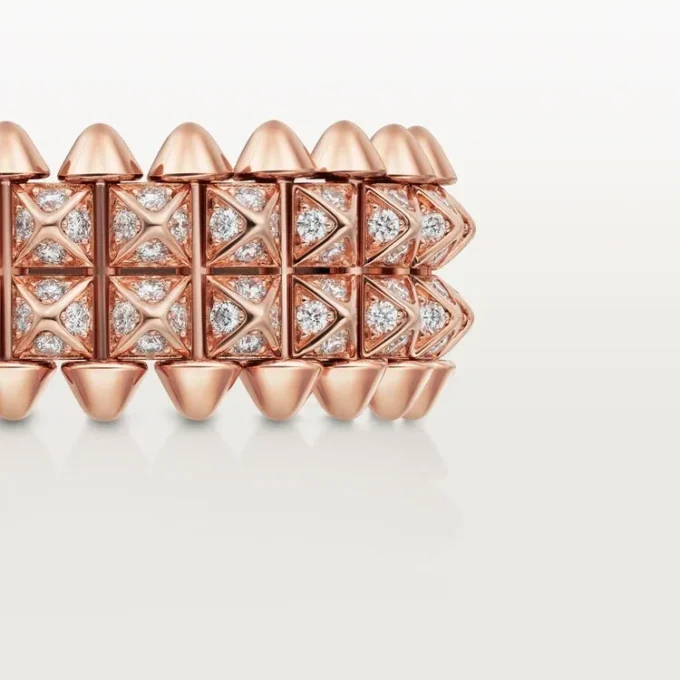 Clash De Cartier-ring, dobbel rad, pavé