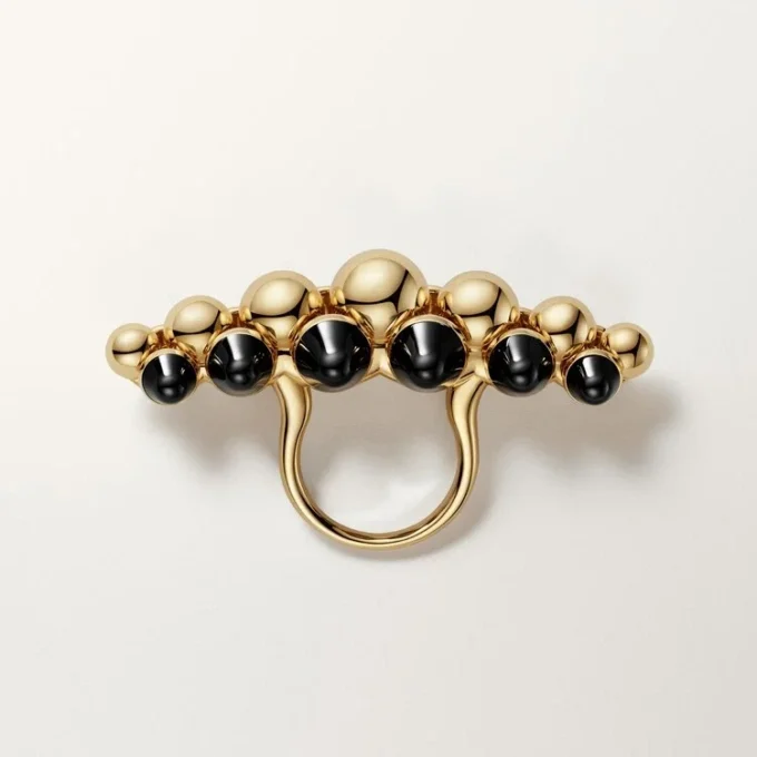 Clash De Cartier-ring, ekstra stor modell, onyx