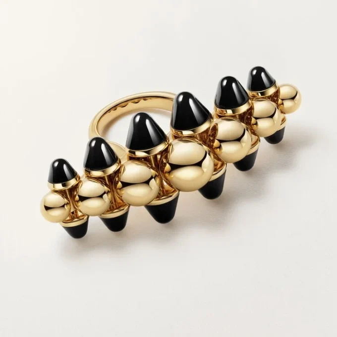 Clash De Cartier-ring, ekstra stor modell, onyx