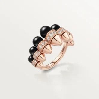 Clash De Cartier-ring, onyx, ekstra stor modell, diamanter