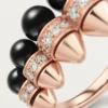 Clash De Cartier-ring, onyx, ekstra stor modell, diamanter