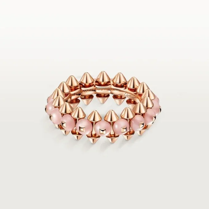 Clash De Cartier-ring, rosa kalcedon