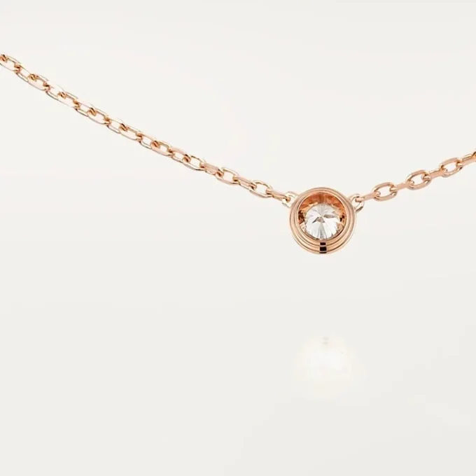 Diamants Legers halskjede, Lm – rosa gull, diamant – Cartier