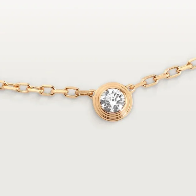Diamants Legers halskjede, Sm – Gult gull, Diamant – Cartier