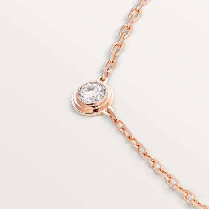 Diamants Legers halskjede, Sm – rosa gull, diamant – Cartier