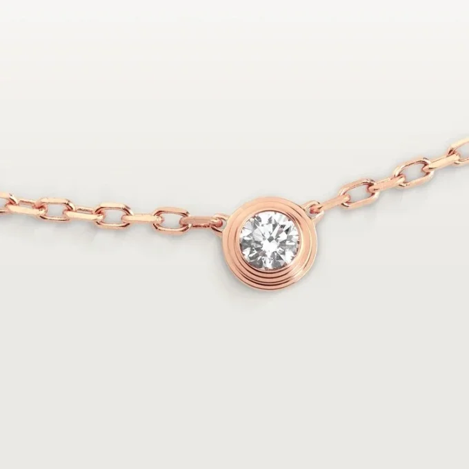Diamants Legers halskjede, Sm – rosa gull, diamant – Cartier