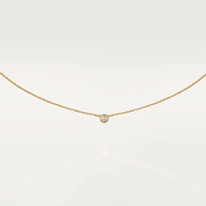 Diamants Legers Halskjede XS – Gult gull, diamant – Cartier