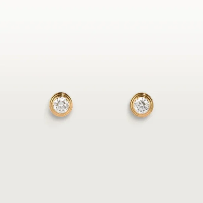 Diamants Legers Øredobber, mm – Gult gull, diamanter – Cartier