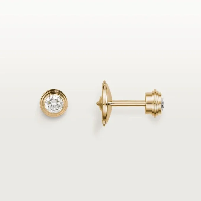 Diamants Legers Øredobber, mm – Gult gull, diamanter – Cartier