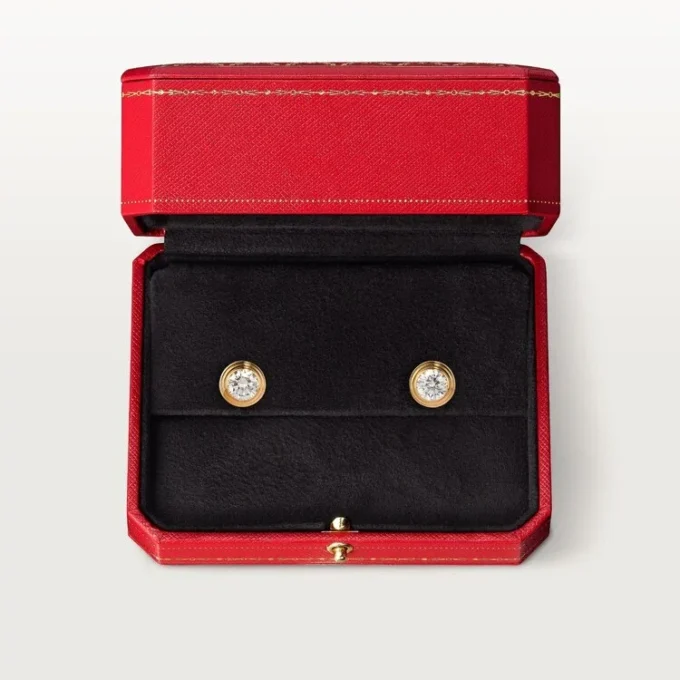 Diamants Legers Øredobber, mm – Gult gull, diamanter – Cartier