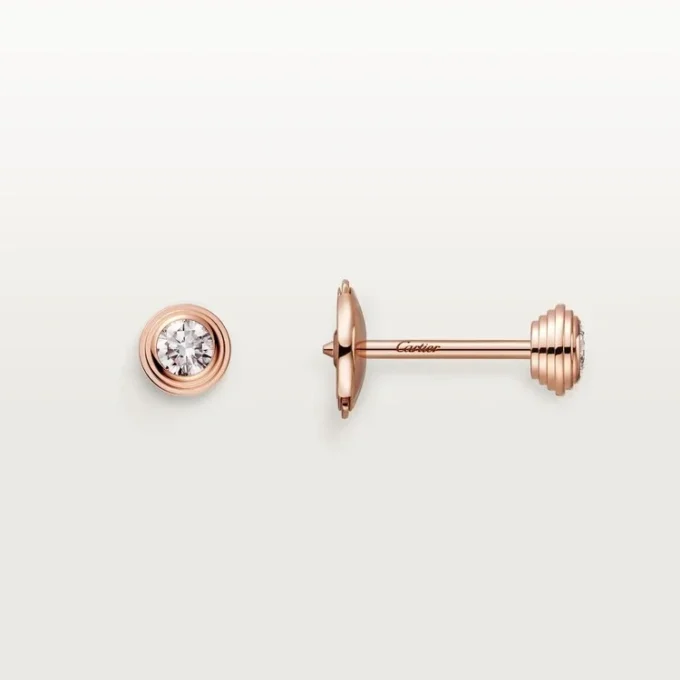 Diamants Legers Øredobber – Rosagull, Diamanter – Cartier