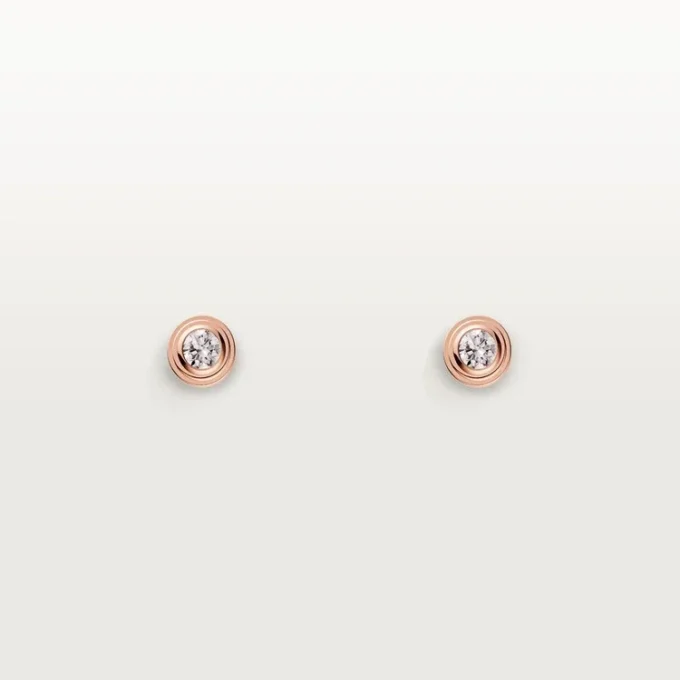 Diamants Legers Øredobber XS – Rosa gull, diamanter – Cartier