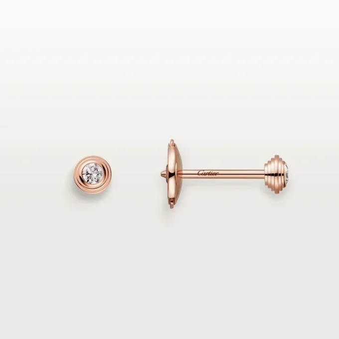 Diamants Legers Øredobber XS – Rosa gull, diamanter – Cartier