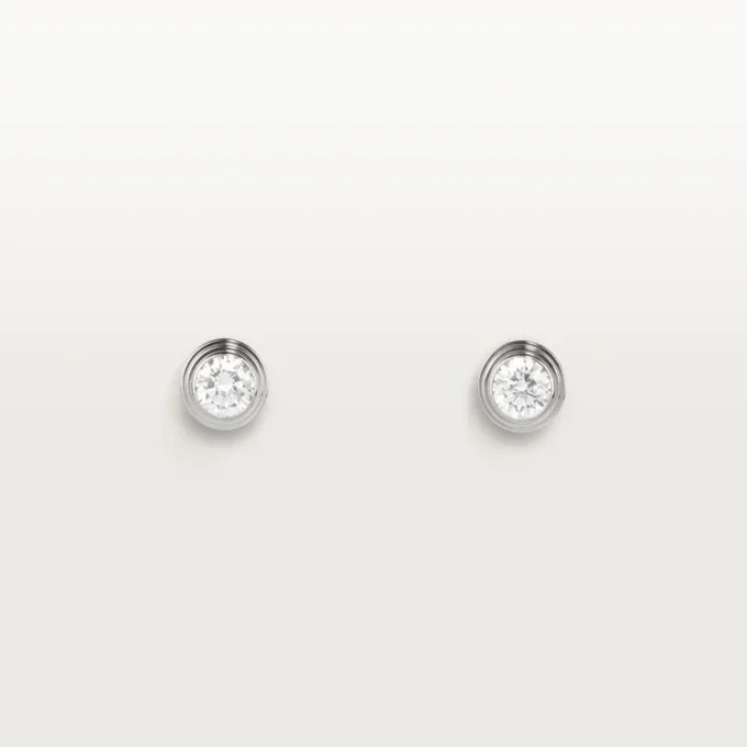 Diamants Legers øreringer, mm – hvitt gull, diamanter – Cartier