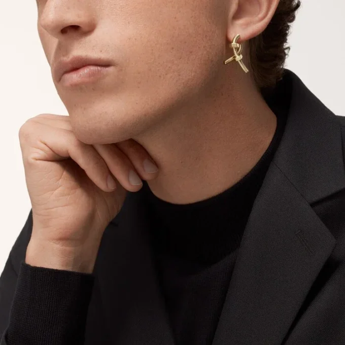 Ecrou De Cartier høyre ørering – gult gull – Cartier