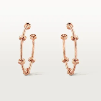 Ecrou De Cartier Øredobber – Rosa gull – Cartier