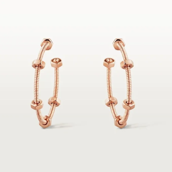 Ecrou De Cartier Øredobber – Rosa gull – Cartier