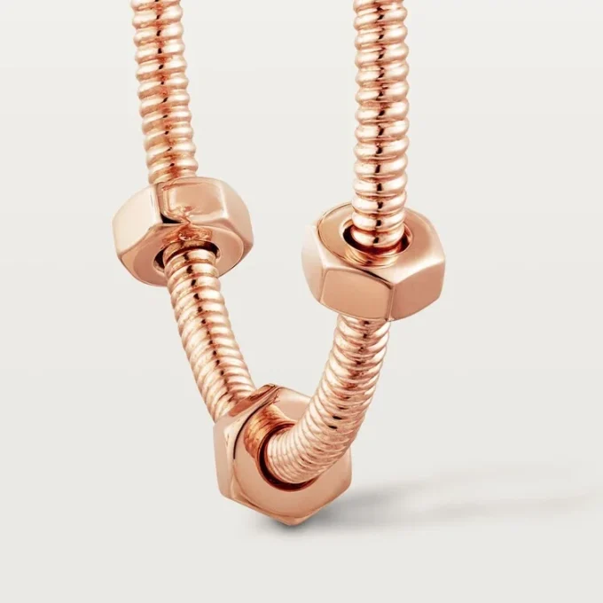 Ecrou De Cartier Øredobber – Rosa gull – Cartier