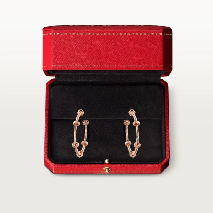 Ecrou De Cartier Øredobber – Rosa gull – Cartier