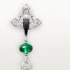 En Equilibre-øreringer, smaragd, pavé