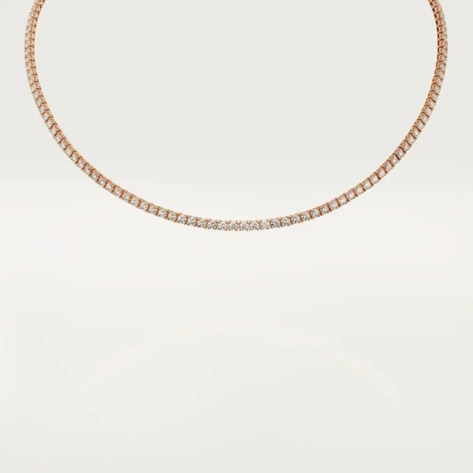 Essential Lines-halskjede – Rosagull, diamanter – Cartier