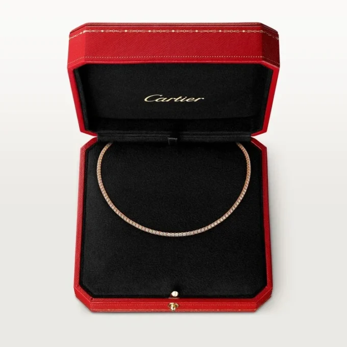 Essential Lines-halskjede – Rosagull, diamanter – Cartier