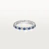 Etincelle De Cartier gifteringsbånd – platina, safirer, diamanter – Cartier