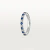 Etincelle De Cartier gifteringsbånd – platina, safirer, diamanter – Cartier