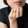 Etincelle De Cartier gifteringsbånd – platina, safirer, diamanter – Cartier