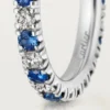 Etincelle De Cartier gifteringsbånd – platina, safirer, diamanter – Cartier