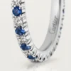 Etincelle De Cartier gifteringsbånd – platina, safirer, diamanter – Cartier