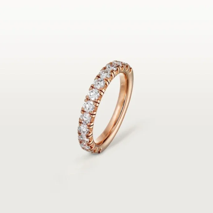 Etincelle De Cartier gifteringsbånd – rosa gull, diamanter – Cartier