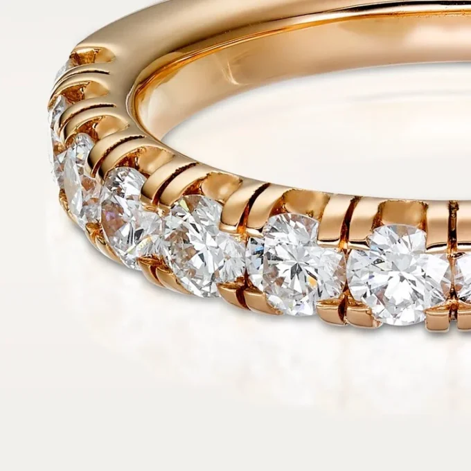 Etincelle De Cartier gifteringsbånd – rosa gull, diamanter – Cartier