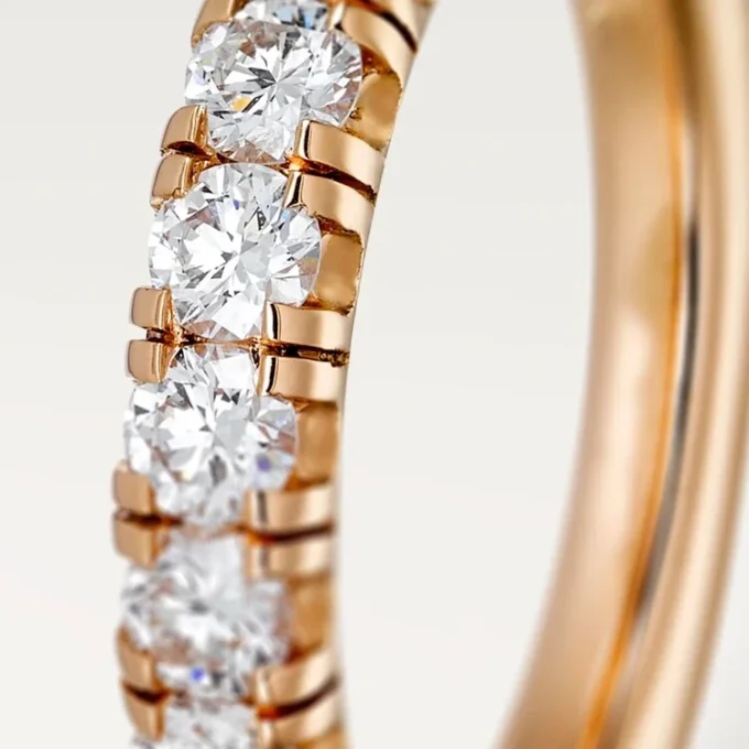 Etincelle De Cartier gifteringsbånd – rosa gull, diamanter – Cartier