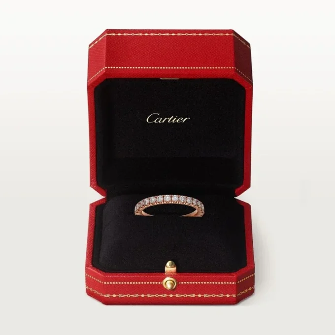Etincelle De Cartier gifteringsbånd – rosa gull, diamanter – Cartier
